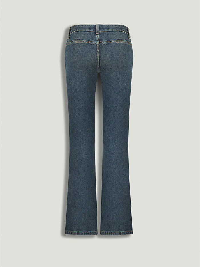 Nocturne Kemer Detaylı Denim Pantolon
