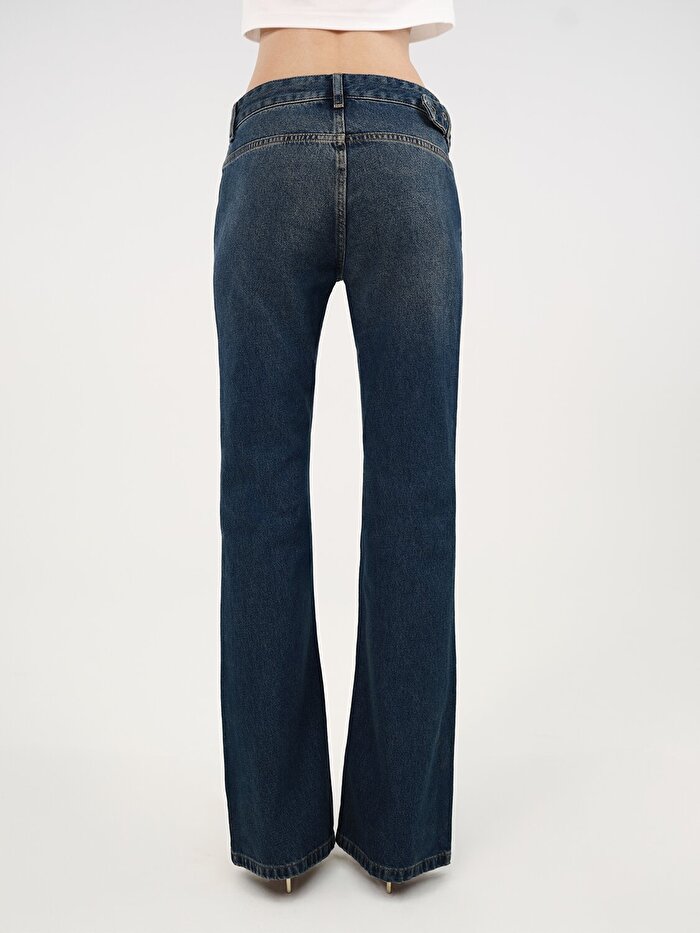 Nocturne Kemer Detaylı Denim Pantolon