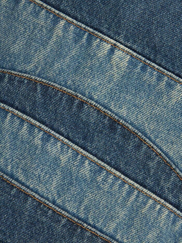 Nocturne Halter Yaka Denim Bluz