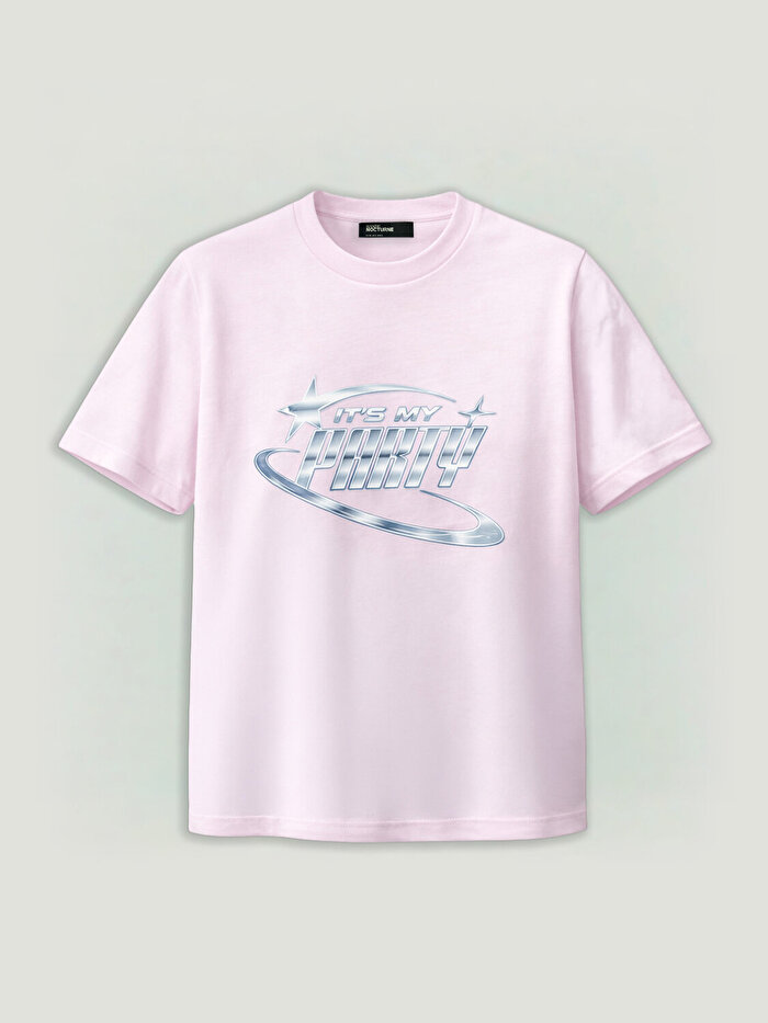 Nocturne Bisiklet Yaka Crop Tişört