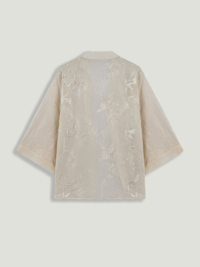 Nocturne Nakış İşlemeli Kimono