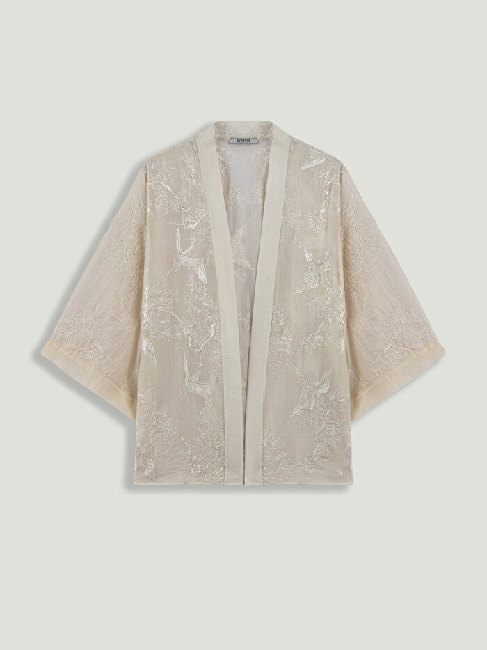 Nocturne Nakış İşlemeli Kimono