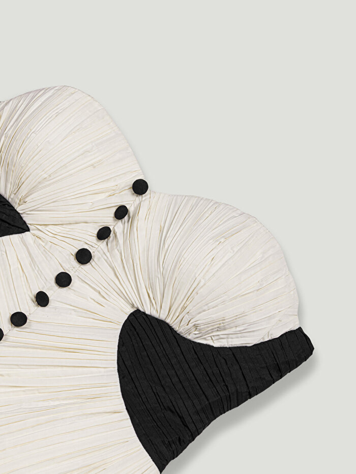 Nocturne Düğme Detaylı Kontrast Büstiyer