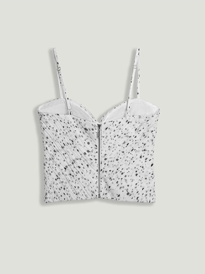 Nocturne Desenli Şifon Büstiyer