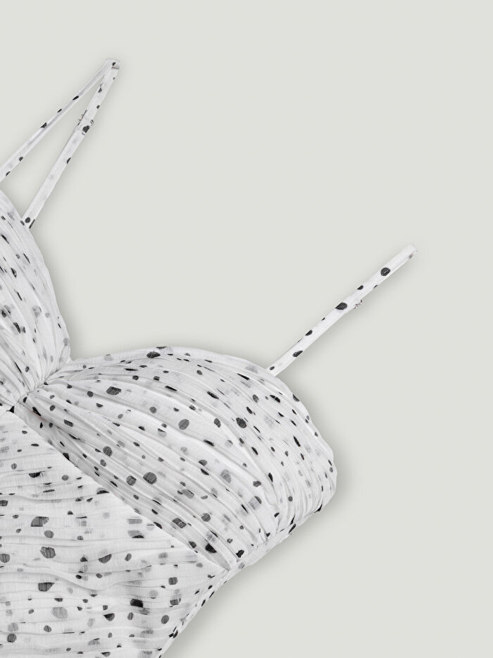 Nocturne Desenli Şifon Büstiyer