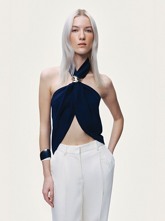 Nocturne Boyundan Bağlamalı Aksesuarlı Büstiyer