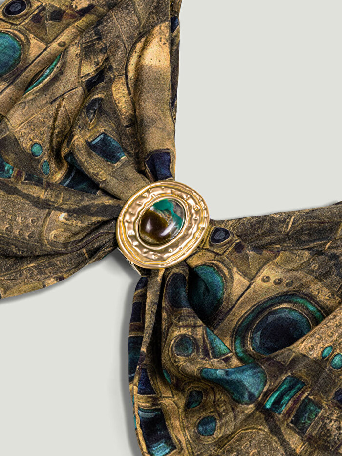 Nocturne Aksesuar Detaylı Desenli Büstiyer