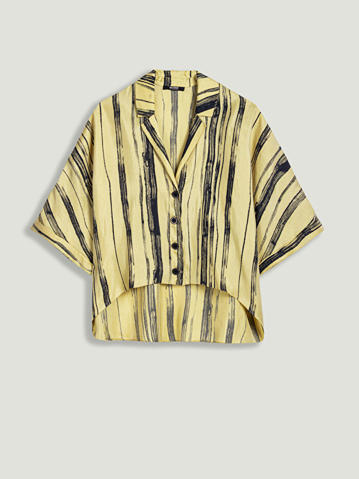 Nocturne Dökümlü Desenli Gömlek