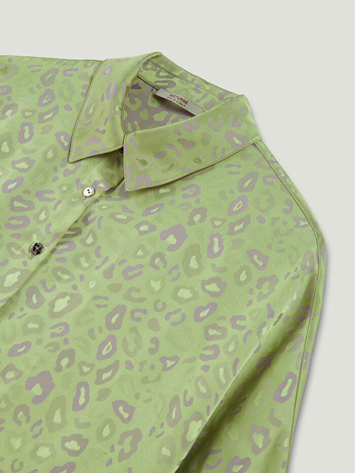 Nocturne Leopar Desenli Gömlek