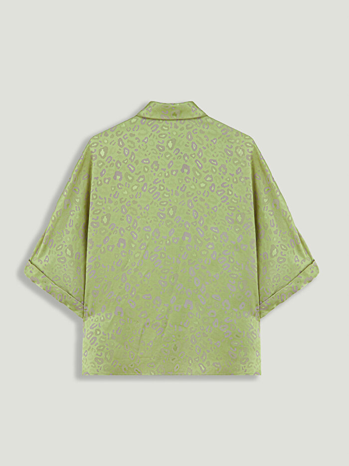 Nocturne Leopar Desenli Gömlek