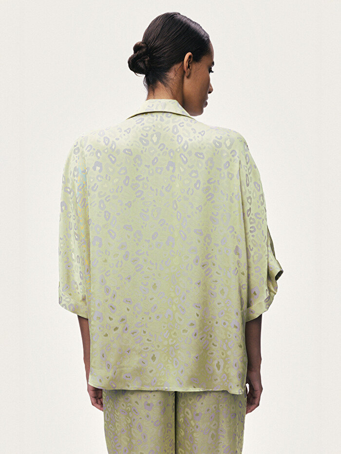 Nocturne Leopar Desenli Gömlek