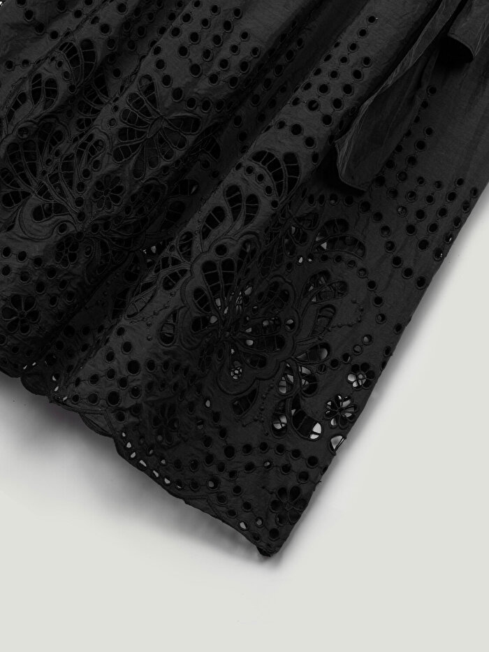 Nocturne Kuşak Bağlama Detaylı Midi Elbise