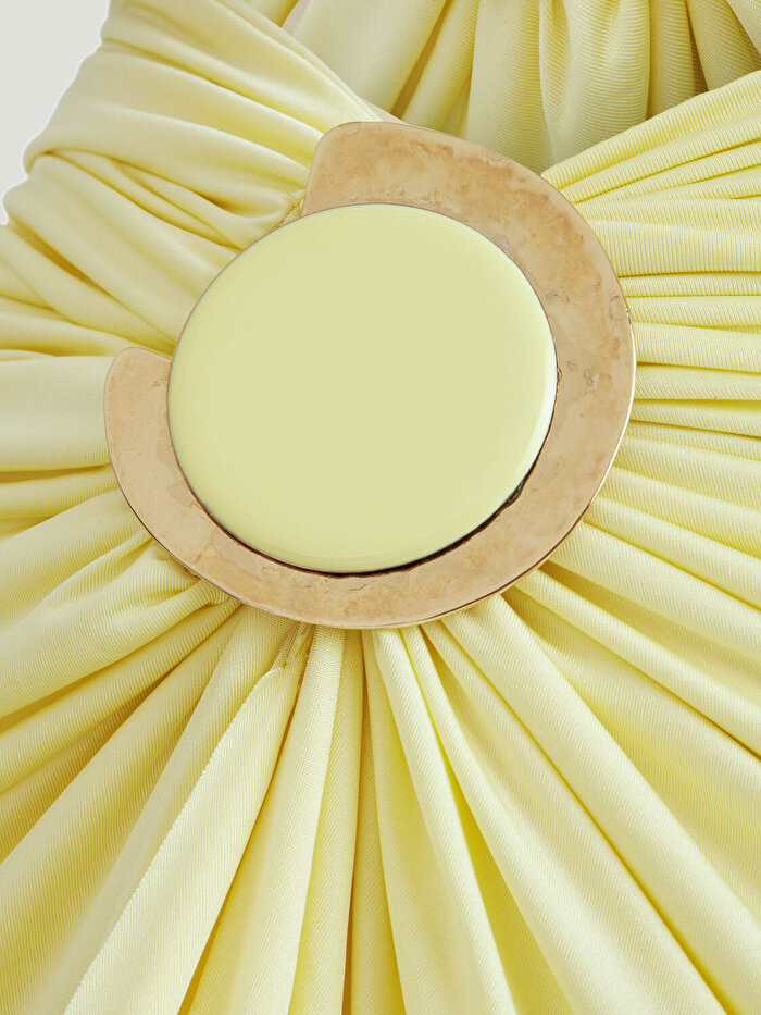 Nocturne Pencere Detaylı Aksesuarlı Maxi Elbise