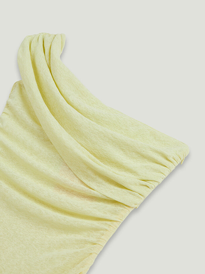 Nocturne Asimetrik Yaka Tek Omuz Maxi Elbise