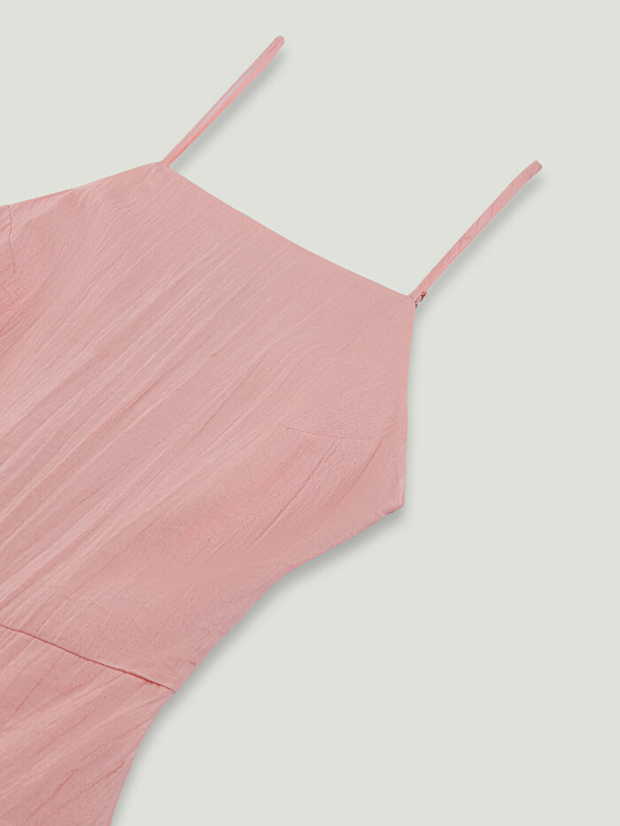 Nocturne İp Askılı Midi Elbise