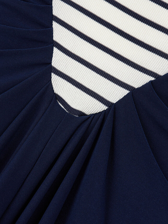 Nocturne Drape Detaylı Halter Yaka Maxi Elbise