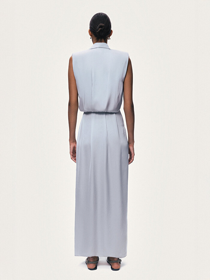 Nocturne Aksesuarlı Kemer Detaylı Maxi Elbise