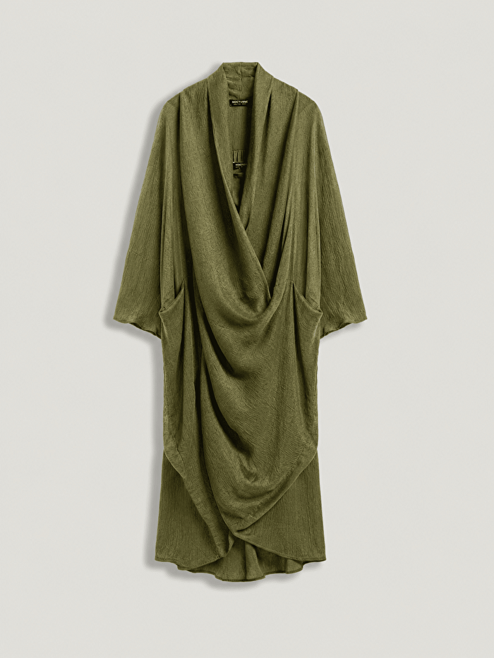 Nocturne Drape Detaylı Midi Kaftan