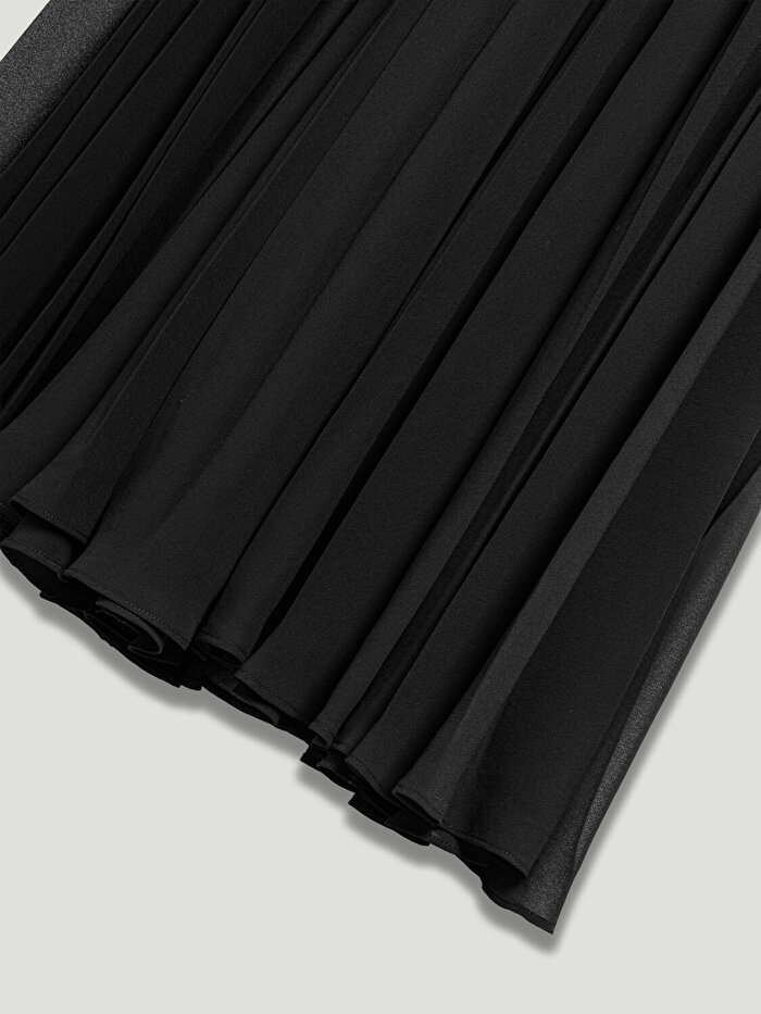 Nocturne Pileli Şifon Geniş Paça Pantolon