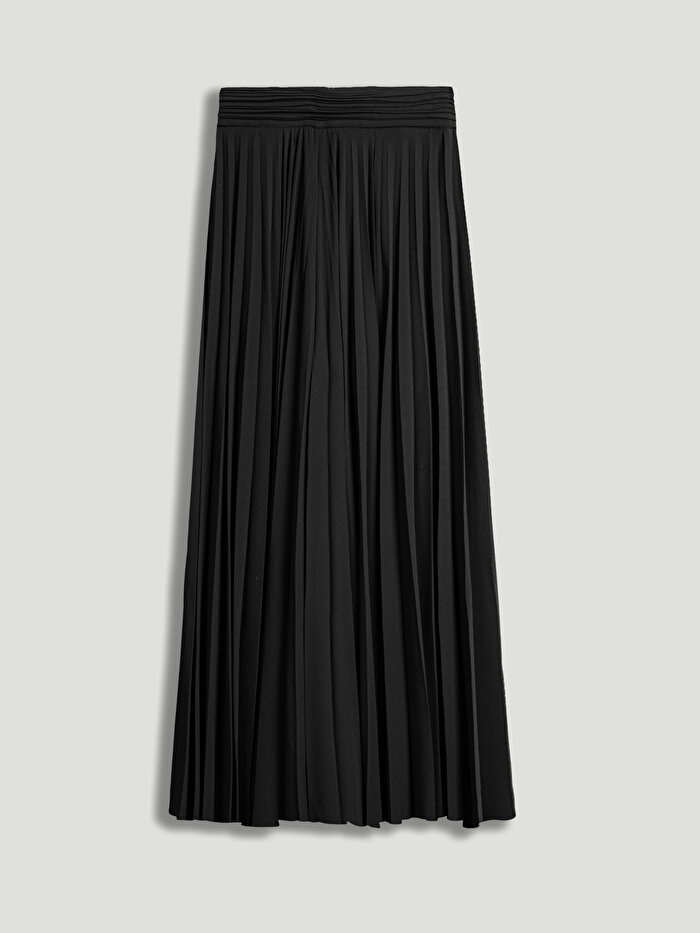 Nocturne Pileli Şifon Geniş Paça Pantolon