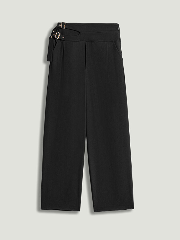 Nocturne Çift Kemer Detaylı Pantolon