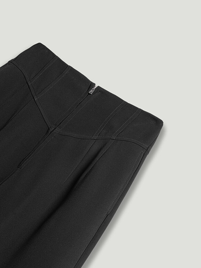 Nocturne Yüksek Bel Düz Kesim Pantolon