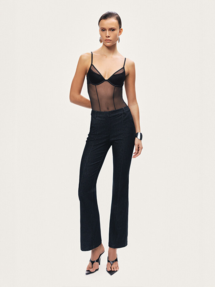 Nocturne Yüksek Bel Bootcut Pantolon