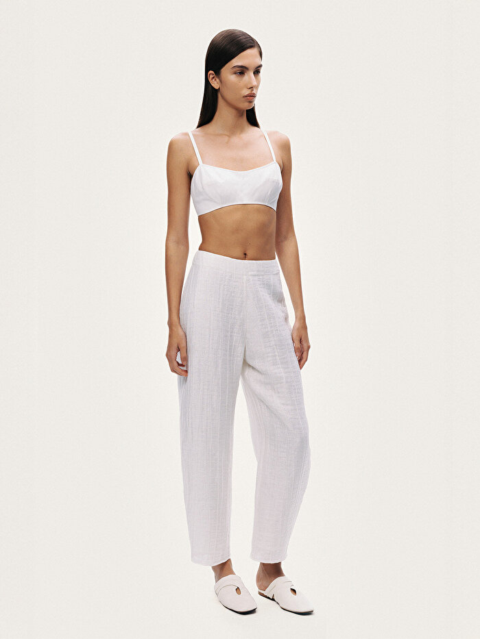 Nocturne Kırışık Detaylı Pantolon