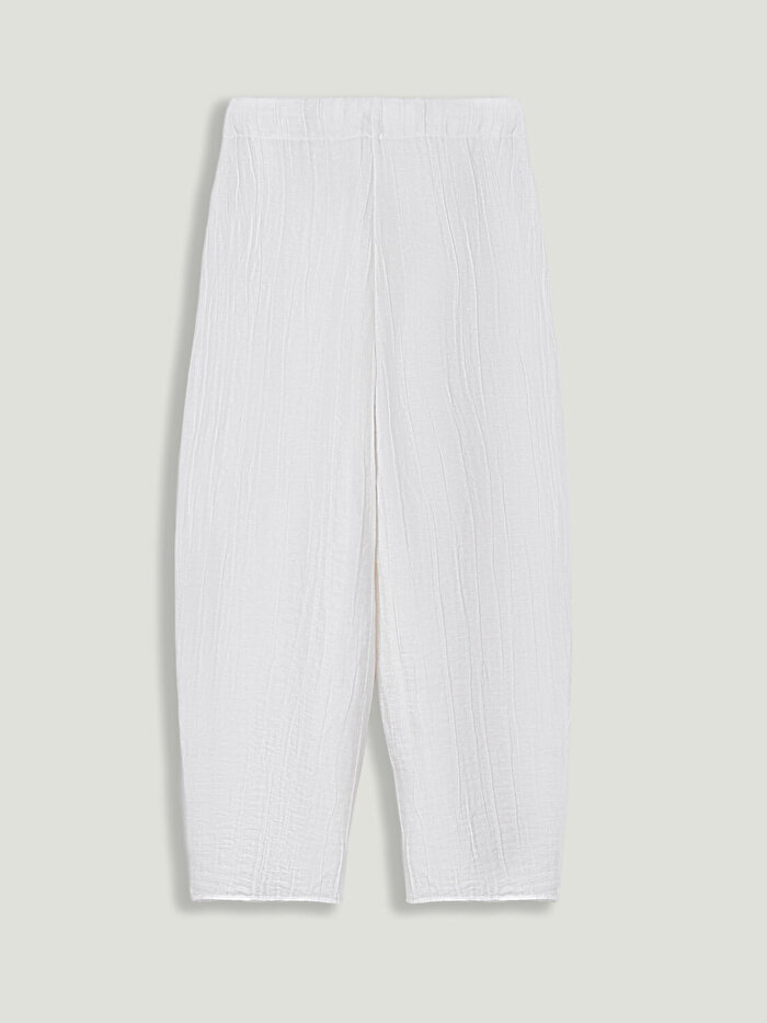 Nocturne Kırışık Detaylı Pantolon