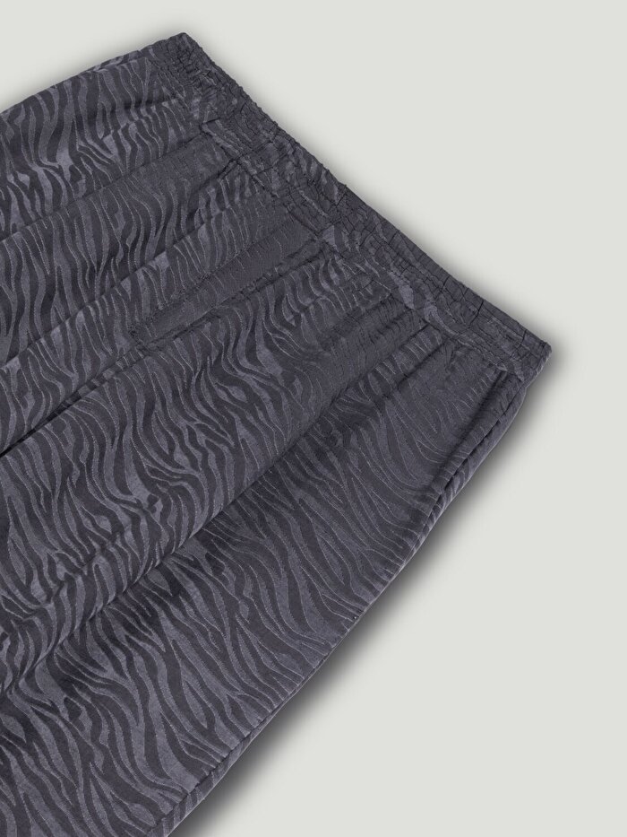 Nocturne Zebra Desenli Geniş Paça Pantolon