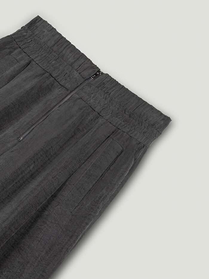 Nocturne Dökümlü Geniş Paça Pantolon