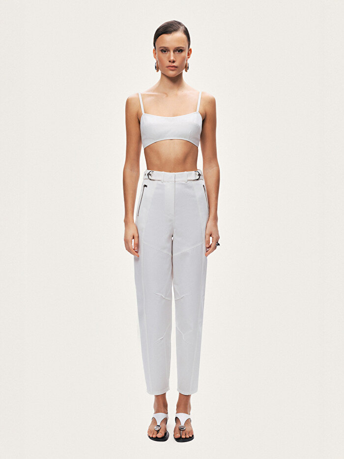 Nocturne Kemer Detaylı Yüksek Bel Pantolon