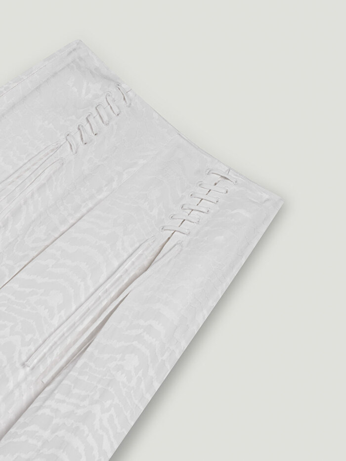 Nocturne Kuş Gözü Detaylı Geniş Paça Pantolon