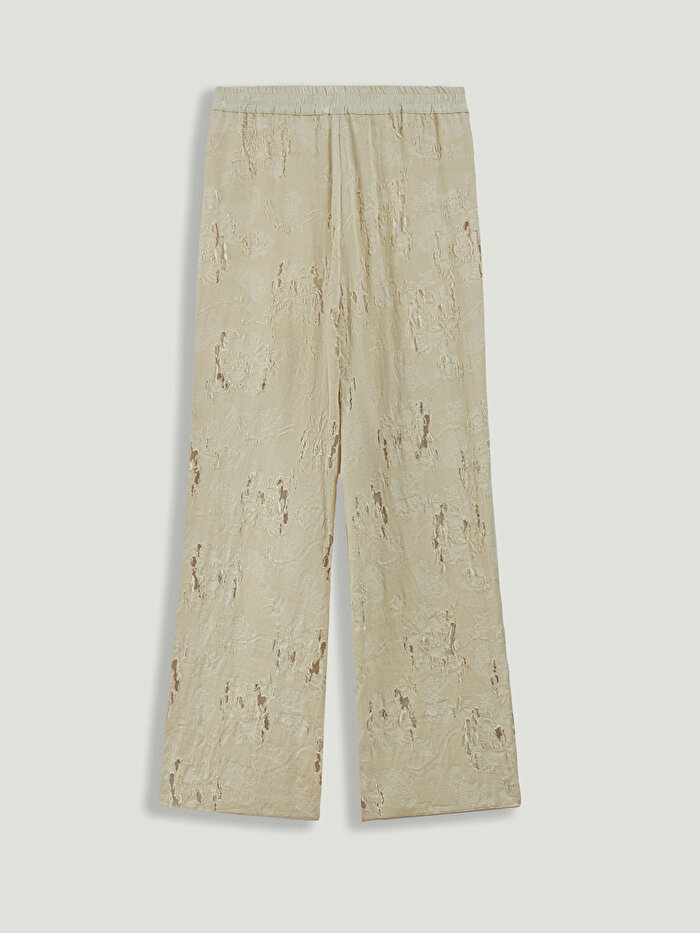 Nocturne Jakar Detaylı Geniş Paça Pantolon