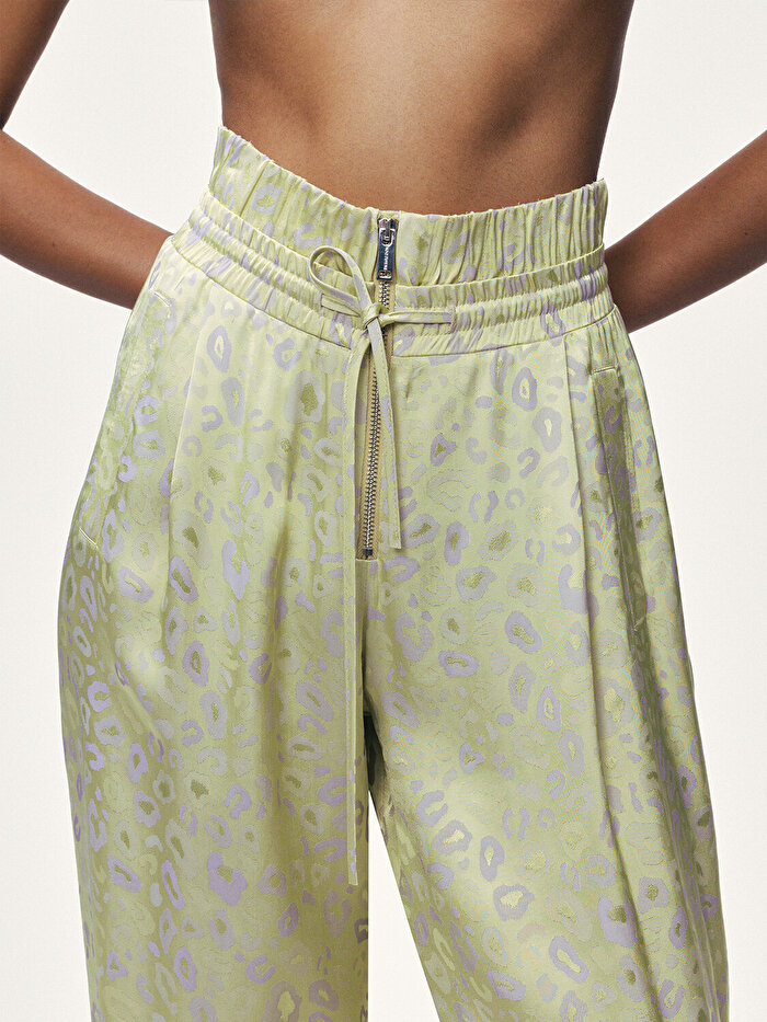 Nocturne Desenli Geniş Paça Pantolon
