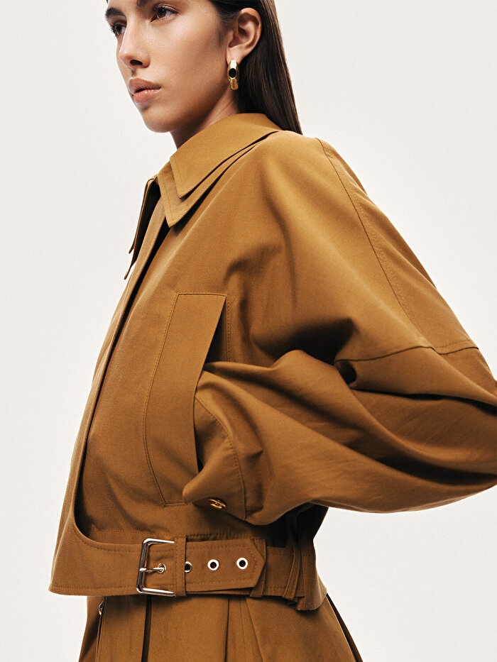 Nocturne Çift Yaka Detaylı Ceket