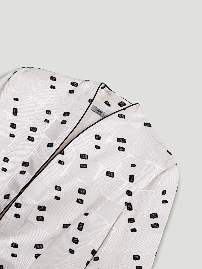 Nocturne Desenli Vatkalı Ceket