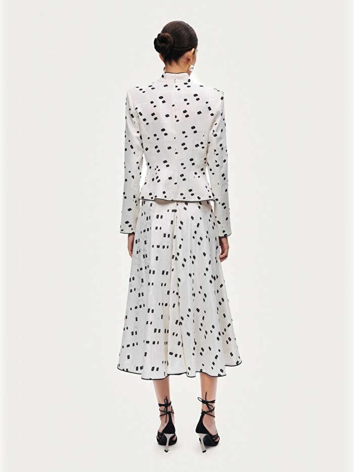 Nocturne Desenli Vatkalı Ceket