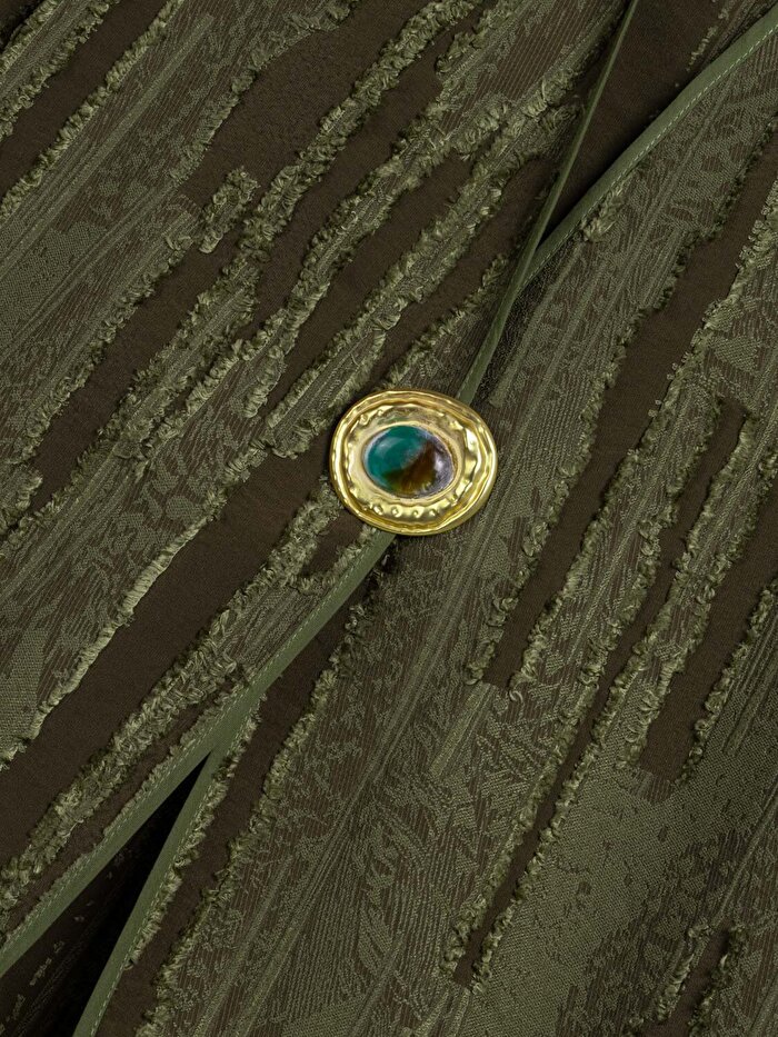 Nocturne Jakarlı Broş Detaylı Ceket