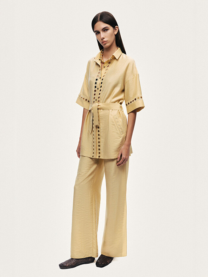 Nocturne Kuşak Bağlama Detaylı Ceket