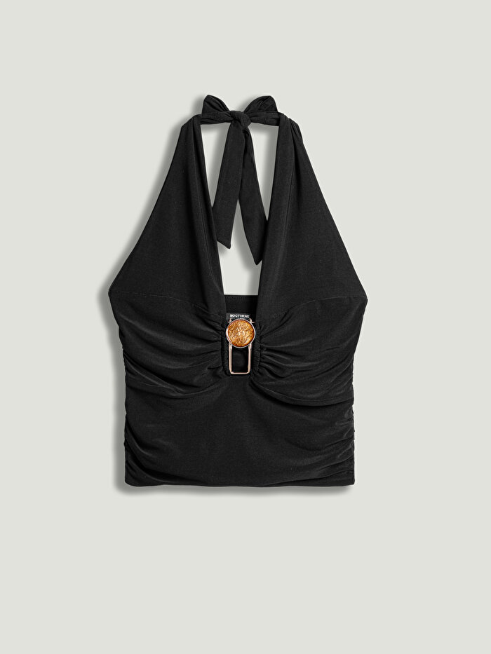 Nocturne Taş Aksesuar Detaylı Bluz