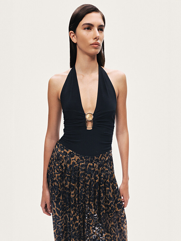 Nocturne Taş Aksesuar Detaylı Bluz