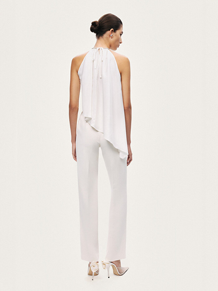 Nocturne Taş Detaylı Asimetrik Bluz