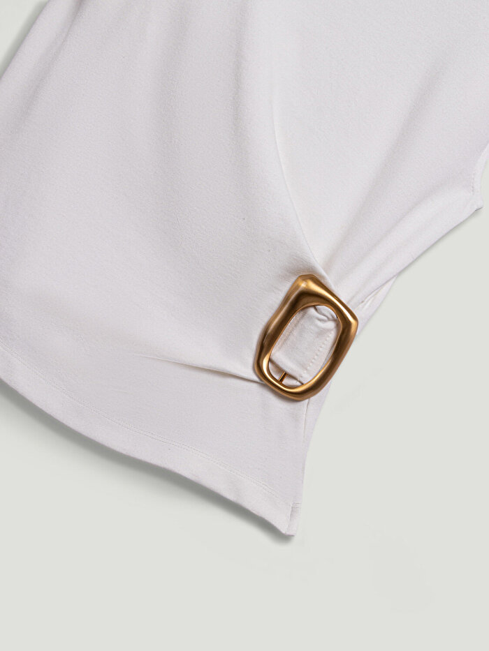 Nocturne Bel Aksesuarlı Vatkalı Bluz