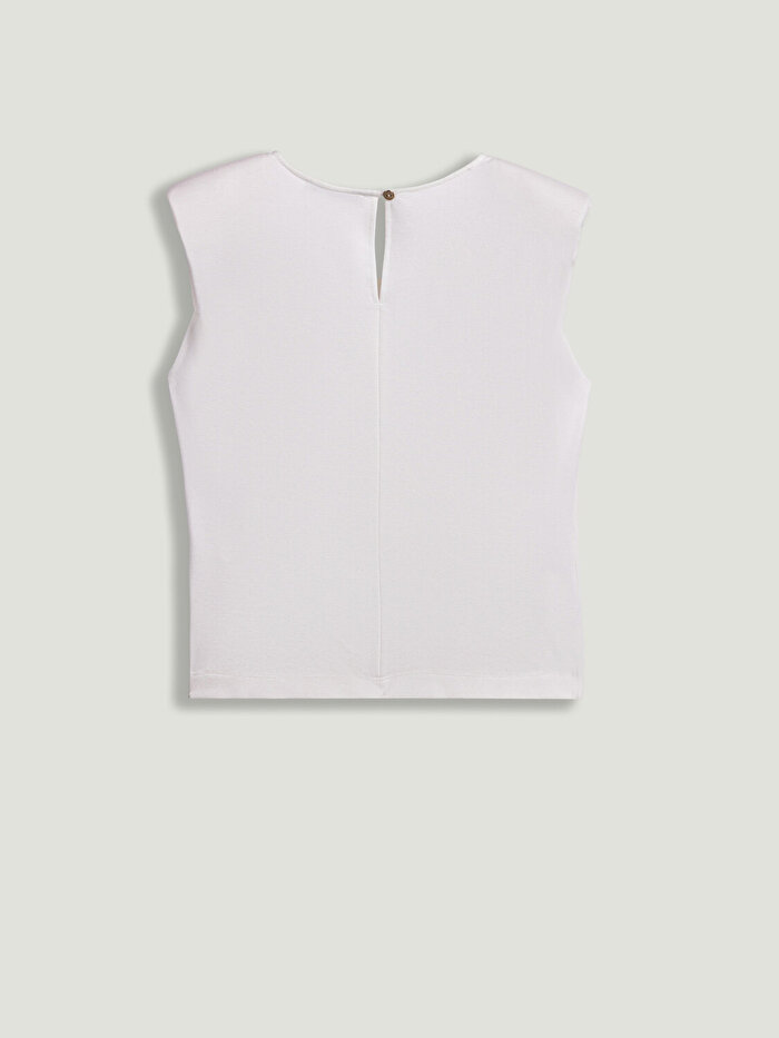 Nocturne Bel Aksesuarlı Vatkalı Bluz