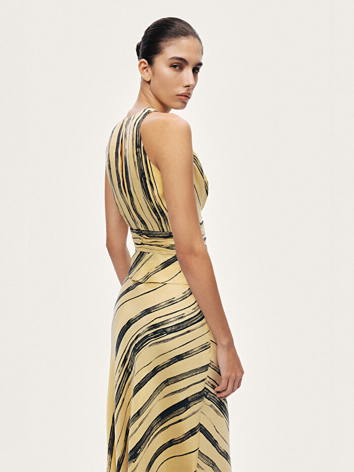 Nocturne Aksesuar Detaylı Çizgili Bluz