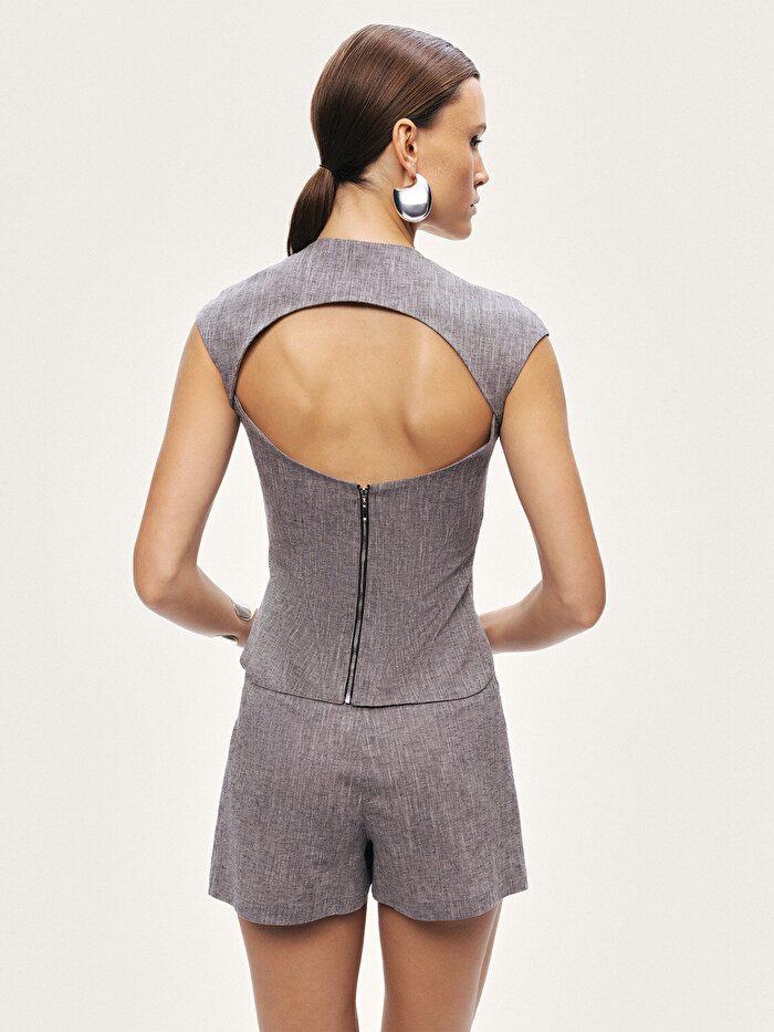 Nocturne Pencere Detaylı Bluz