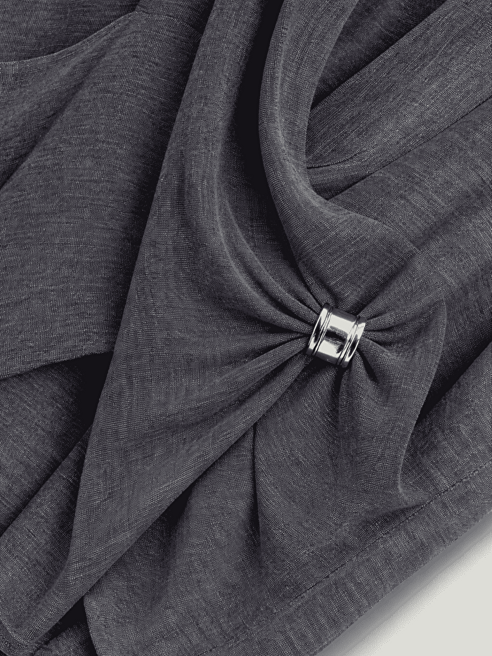 Nocturne Kruvaze Yaka Dökümlü Bluz