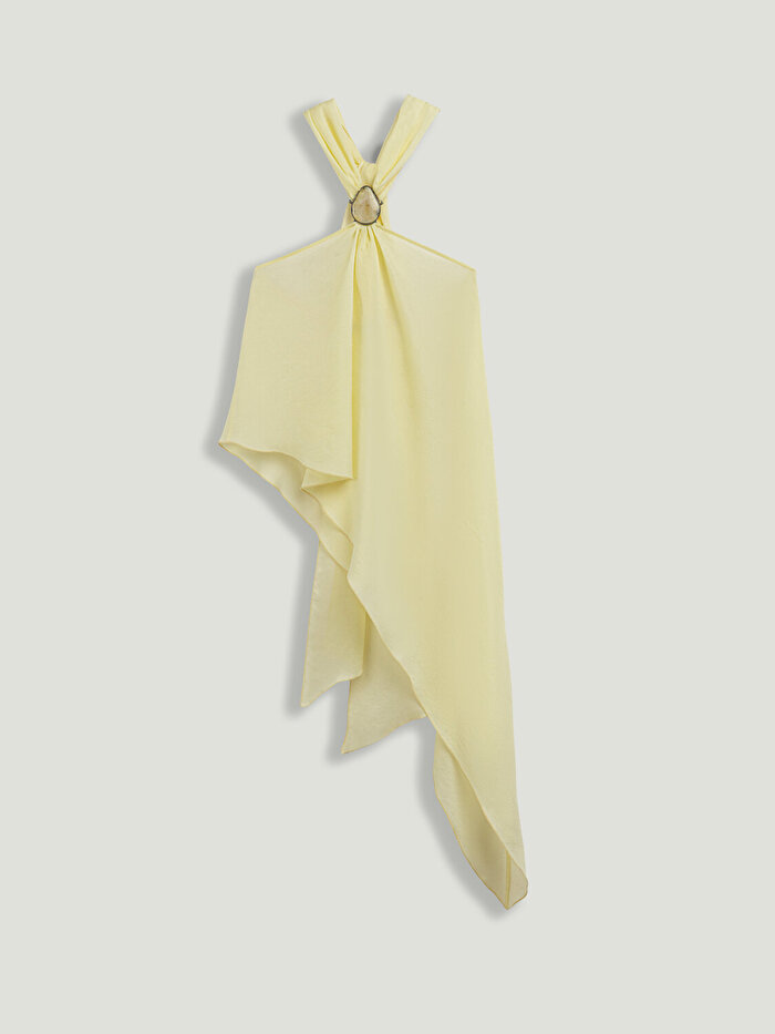 Nocturne Aksesuar Detaylı Asimetrik Bluz