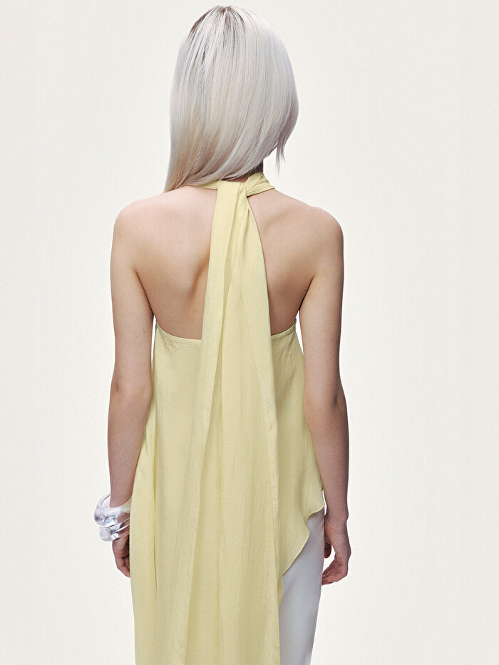 Nocturne Aksesuar Detaylı Asimetrik Bluz